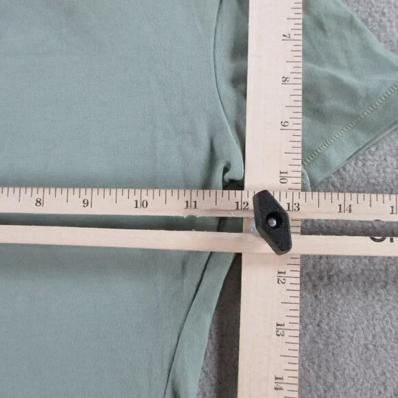 SKIMS Cotton Jersey T Shirt Womens XS Mineral Green Crewneck Tee Casual NWT NEW - Picture 7 of 9